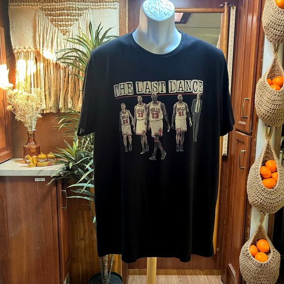 The Last Dance Chicago Bulls Tee L | Jordan Rodman Pippen 90s Vintage Graphic - Picture 1 of 4